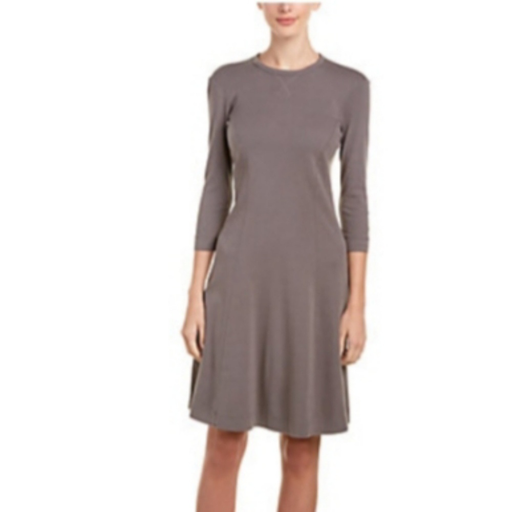 ⚫⚫⚫THREE DOTS Gray Seamed Shift Dress